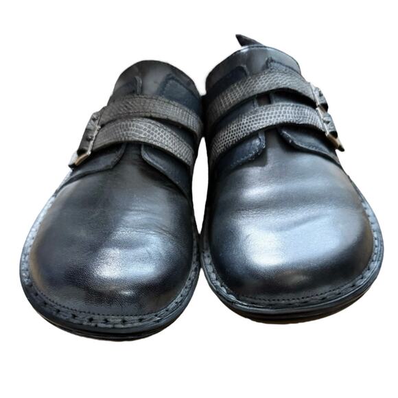 NAOT Celesta Shoes Contrasting Leathers Gray Blue Comfort Israel EU 37 US 6-6.5 - Picture 6 of 10